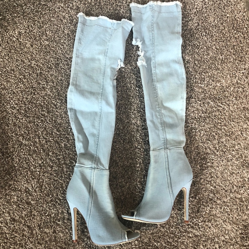 Fashion Nova Not Shy High Boots